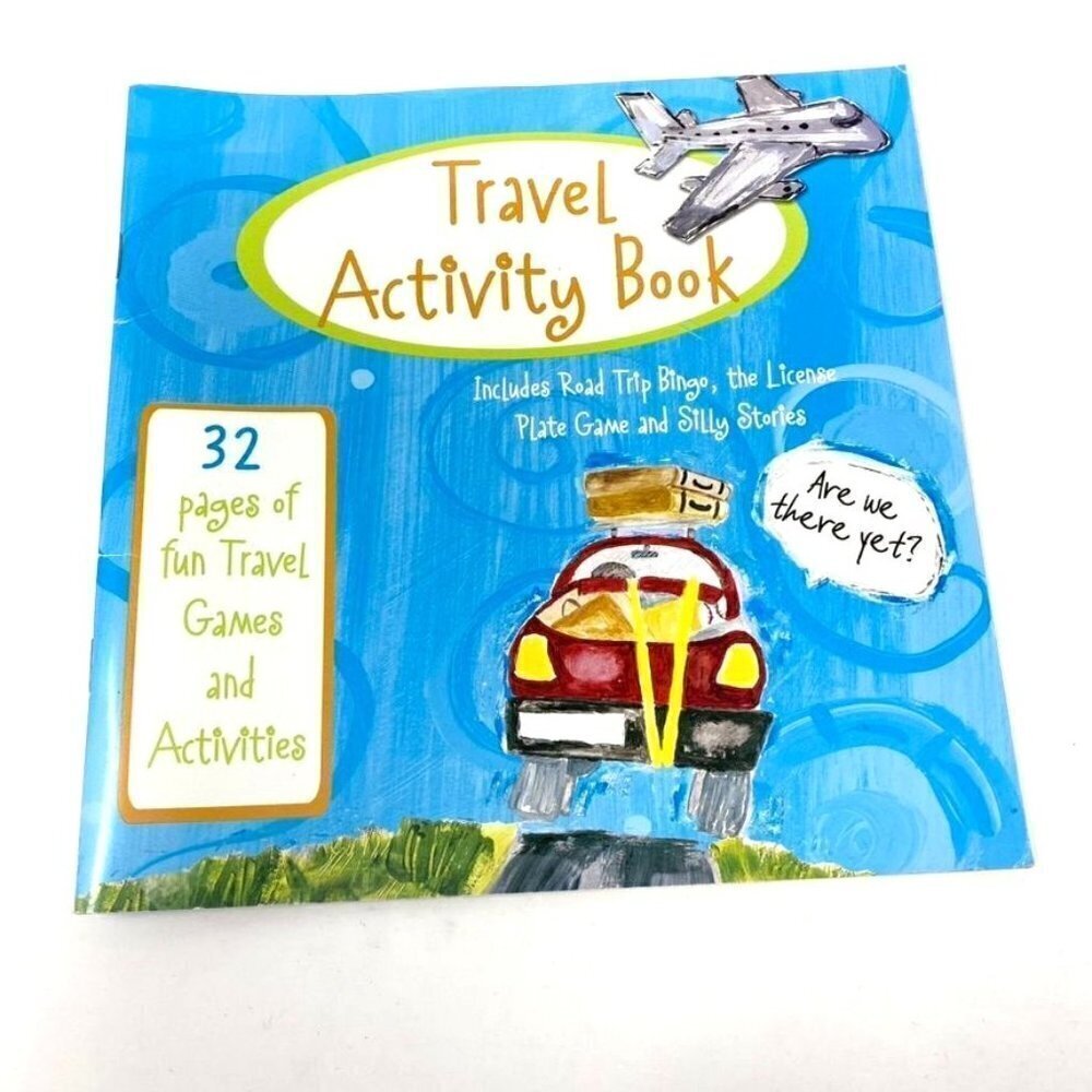 Travel Activity Book Paperback 32 Pages Games Activities